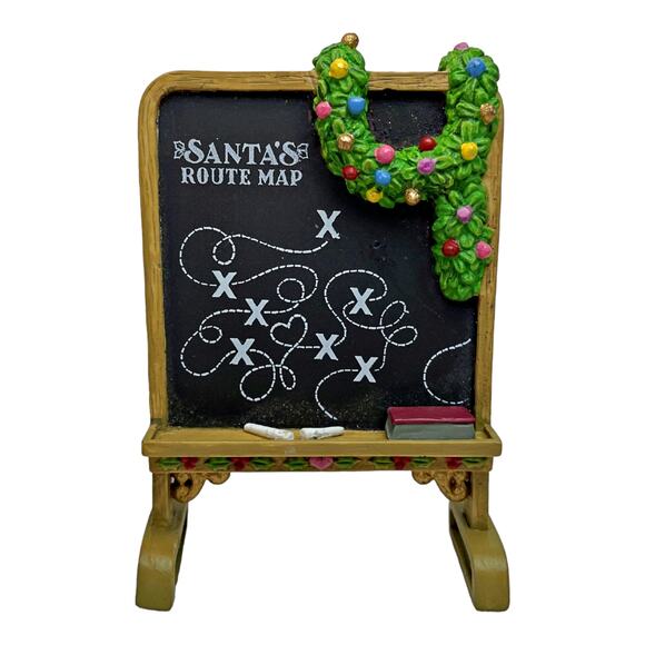 Enesco The North Pole Village Schoolhouse Blackboard Sandra Zimnicki 834432 HTF - Picture 2 of 5